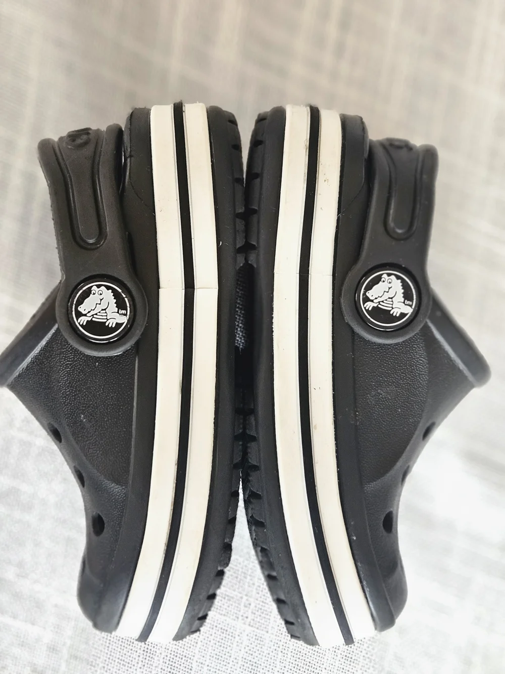 Crocs Toddler Bayaband Clogs - Black/White - Size 5C - Picture 8 of 8